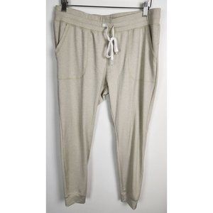 ZYIA Active Women's Sz. XL Oatmeal Cozy Athletic Joggers Drawstring Waist